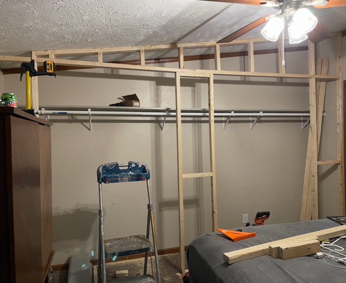 Closet Build before